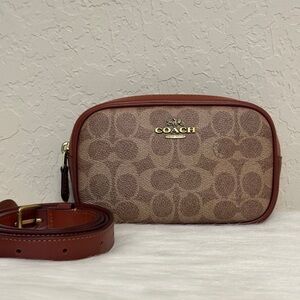 Coach Belt Bag in Colorblock Signature Canvas